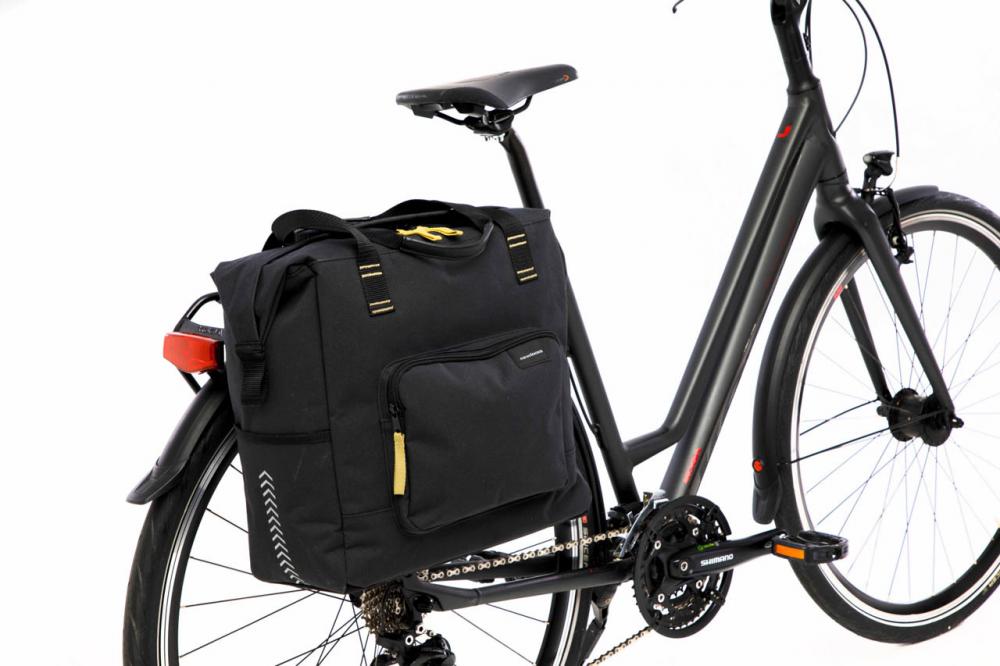 New Looxs Radtasche Tulum Camella Black 24 l Black - praktische Einkaufstasche fürs Fahrrad