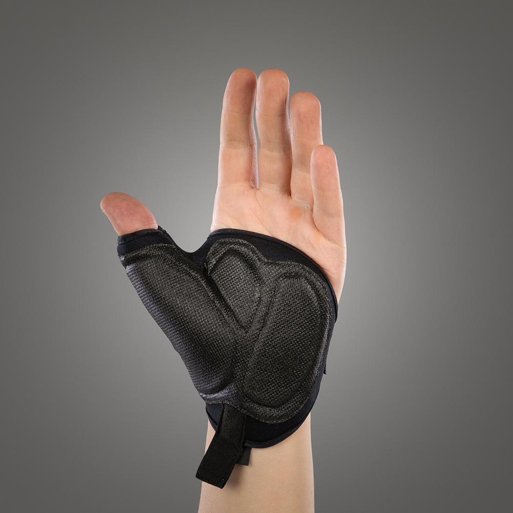 CHIBA Tetra - Rollstuhl-Handschuhe mit Gelpolsterung, Größe M, schwarz