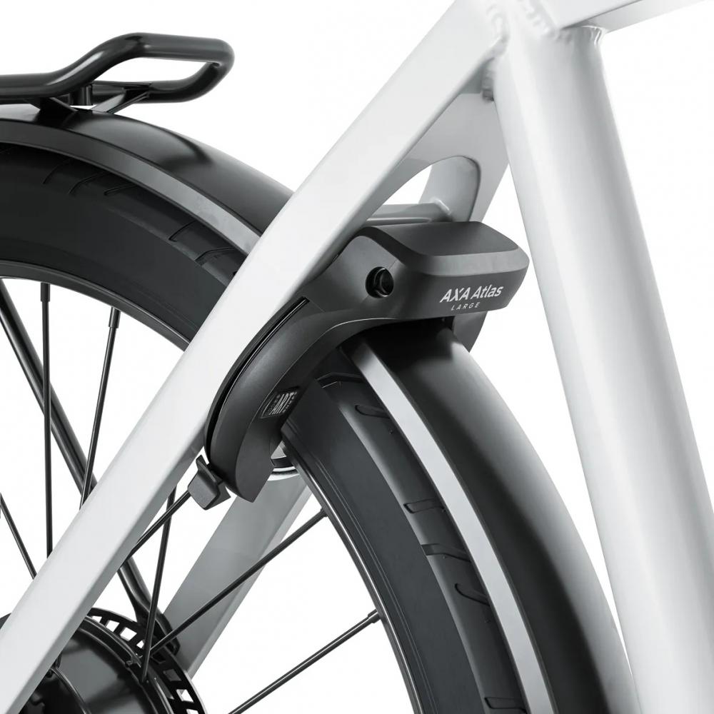 Axa Rahmenschloss Atlas L Rahmenschloss 72 - 5 mm Schwarz (Schlüssel nicht abziehbar) - Hochsicheres Fahrradschloss mit Sicherheitsstufe 14