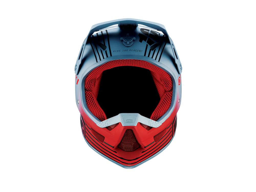 100% Status helmet XL Caltec/Grey - leichter Fullface-Helm mit maximalem Schutz