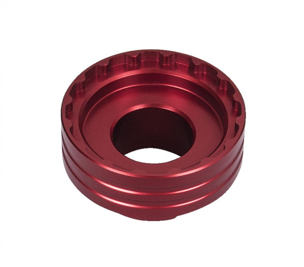 Unior 1724.SSL Shimano STEPS Lockring Werkzeug, rot, für E-Bike Kurbelmontage.