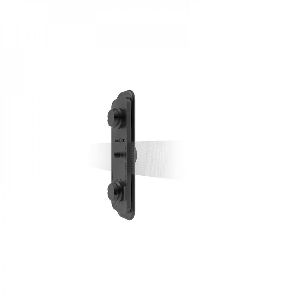 Fidlock Twist Tex Base Multi - Magnet-Mechanischer Flaschenhalter für vertikale und horizontale Gurte, flexibler Halt an Rucksäcken und Taschen
