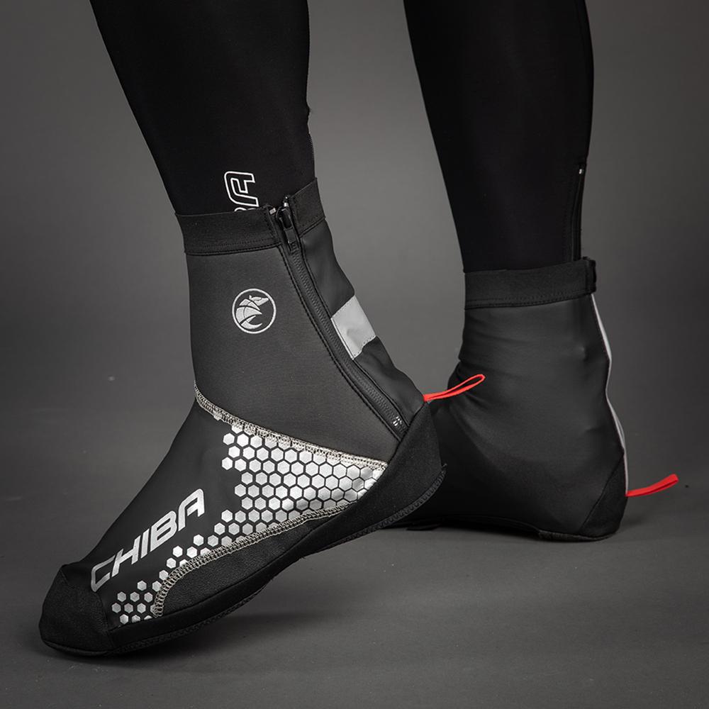 CHIBA MTB Überschuh - wasserdicht, winddicht, atmungsaktiv, Größe L, schwarz