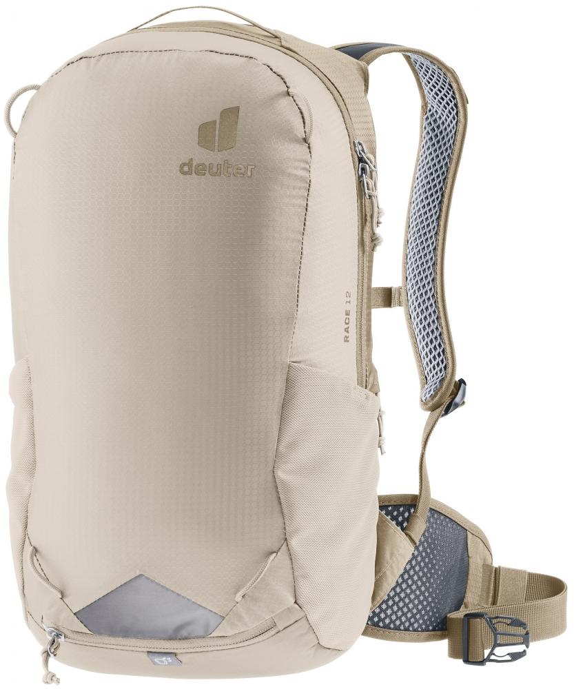 Deuter Race 12 Fahrradrucksack 12L alu-greystone - Leichter Rucksack mit Airstripes-System