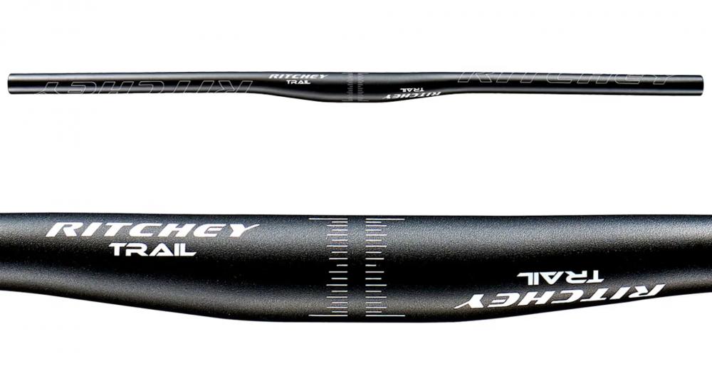 Ritchey TRAIL 2X Flachlenker 31.8 mm, 780 mm, Aluminium, 5 mm Rise, 9° Backsweep, 2° Upsweep, für MTB & Trail, schwarz, leicht & stabil für präzise Kontrolle