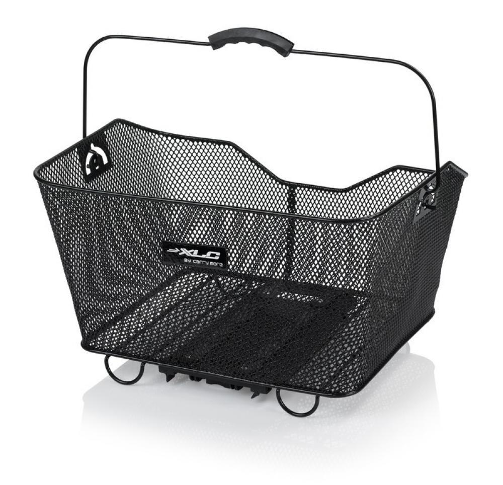 Retoure: XLC Carry More BA-B04 Fahrradkorb schwarz, 415x324x215mm, inkl. Adapterplatte, für XLC Systemgepäckträger, max. 25kg Belastung