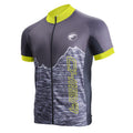 CHIBA Watzmann Shirt Herren - XL, schwarz/neongelb, atmungsaktiv mit RV-Tasche