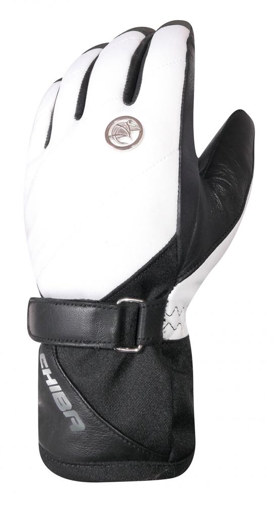 CHIBA Lady Diamond - wasserdichte Damen-Radhandschuhe, Größe 7, weiß