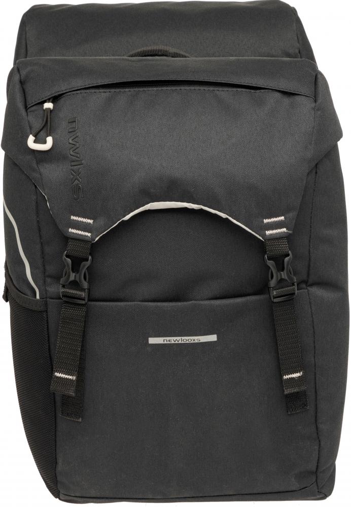 New Looxs Doppelpacktasche Sports Racktime 2.0 Black 2x 16 l Black - sportliche Gepäckträgertasche
