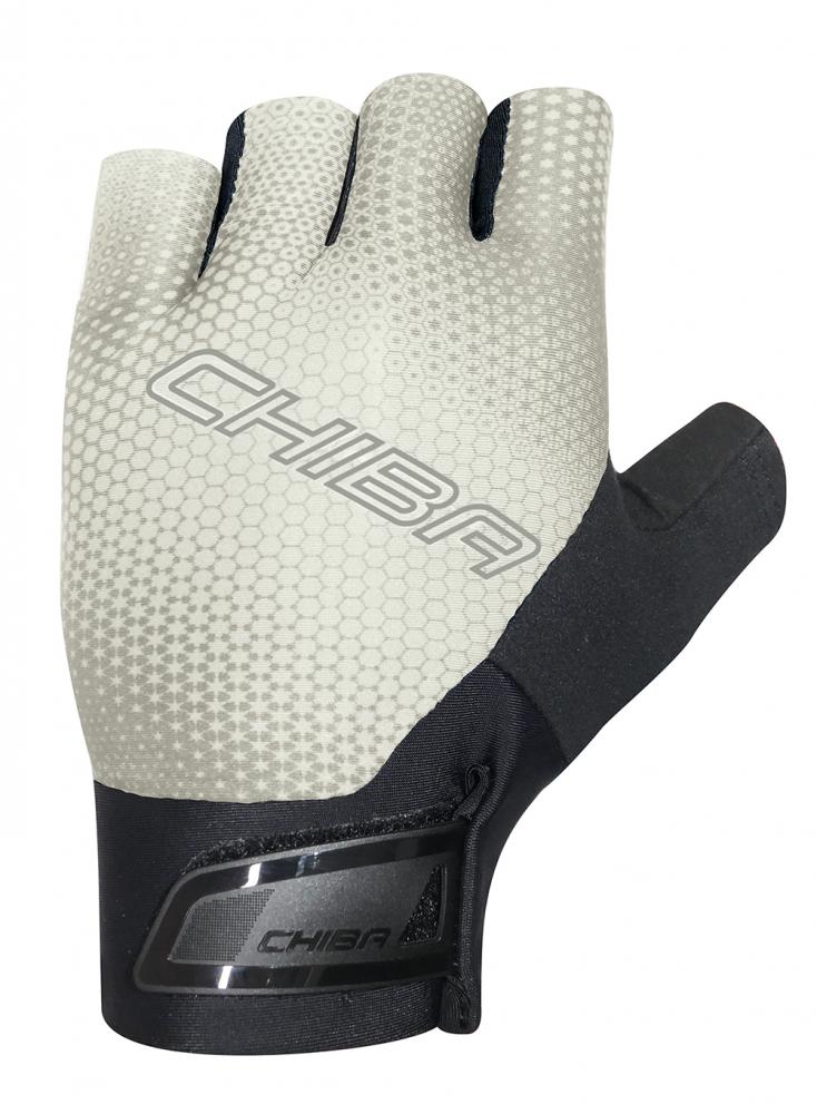 CHIBA Ergo Superlight - Radhandschuhe L weiß, belüftet, gepolstert, 66 g