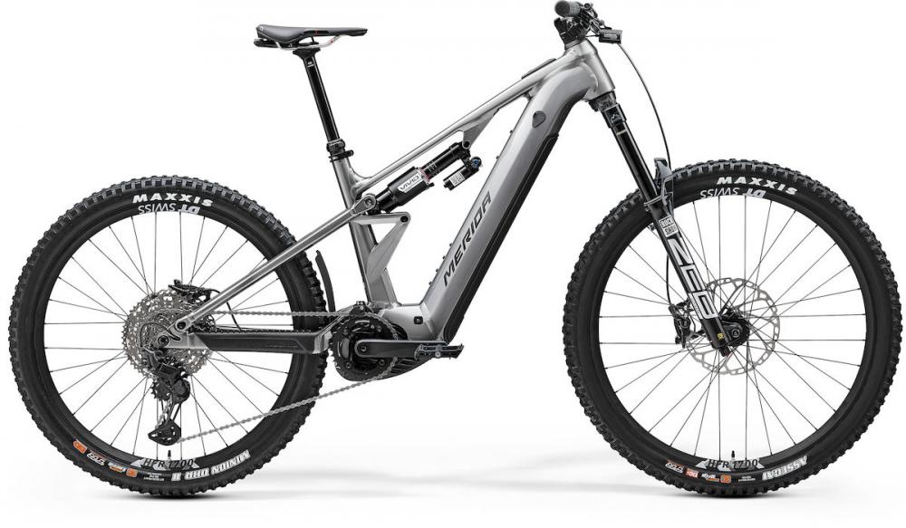 Merida eONE-EIGHTY 900 I1 glossy gunmetal XS Grau - leistungsstarkes E-MTB für anspruchsvolle Trails