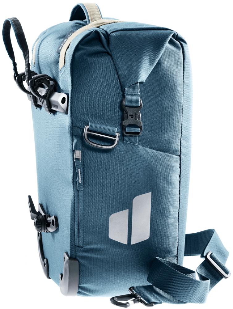 Deuter Valbona 20+5 Hinterradtasche - Gepäckträgertasche mit Roll-Top und BagFix