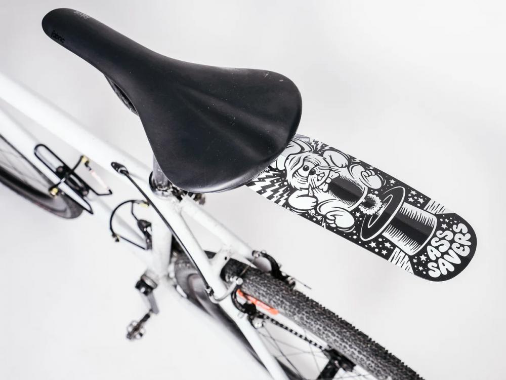 Ass Savers ASR-1 Regular Spritzschutz HR, werkzeugfreie Montage, für Rennrad/Gravel 2335 mm, 380x102 mm, 0,8 mm Polypropylen, Magic Mudguards