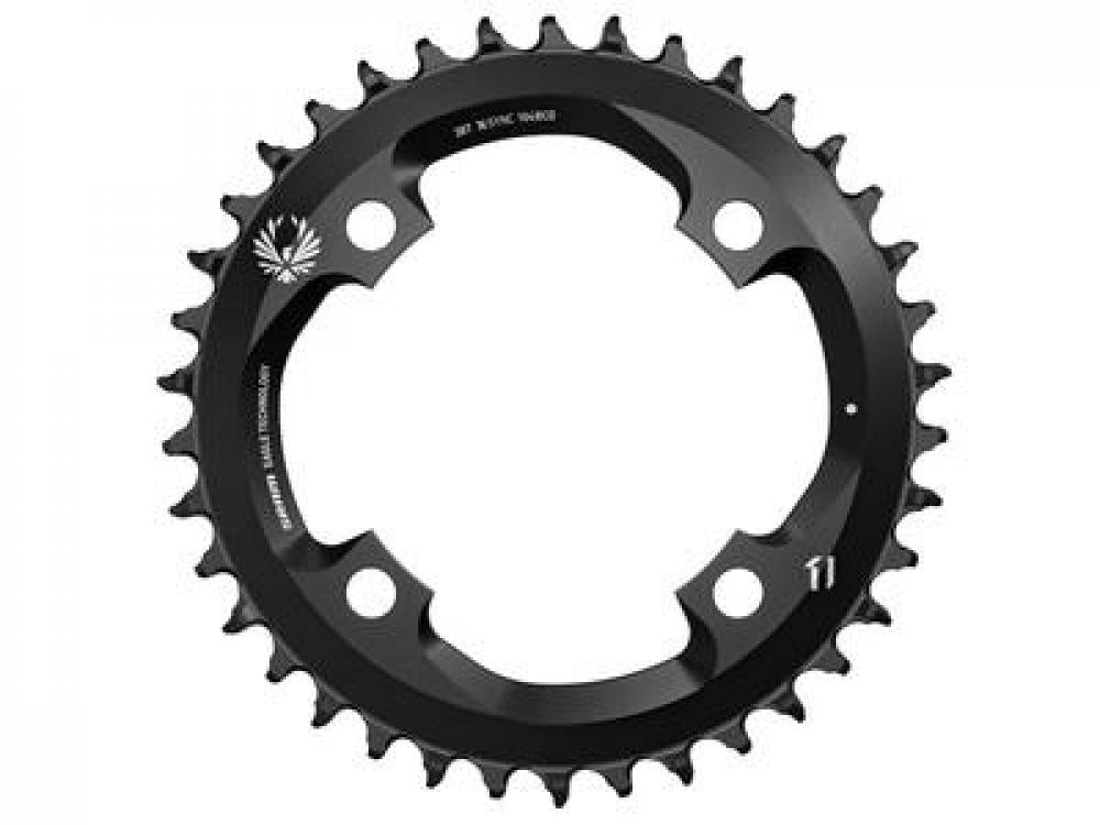 SRAM X-Sync Eagle Kettenblatt 38T schwarz 0mm Offset für präzisen 12-fach MTB Antrieb.