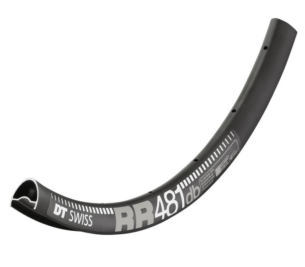 DT Swiss Felge RR 481 Disc 28"/700C 32 Loch Schwarz - robuste Gravel- und Bikepacking-Felge
