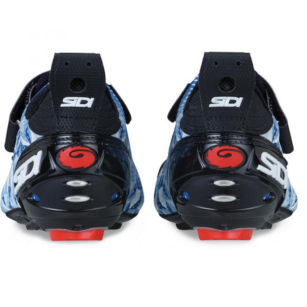 Sidi ROAD T-5 Air blue/white/black 39 Blau/weiß/schwarz - atmungsaktiver Triathlon-Rennradschuh
