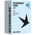 Schwalbe Fahrradschlauch 26 Zoll SCV12 40mm, ETRTO 30/47-559/597. Zuverlässig mit hoher Lufthaltigkeit.