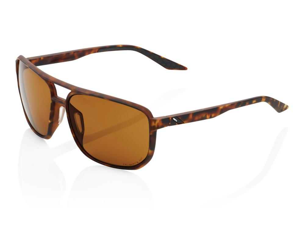 100% Konnor - Peakpolar Lens unis Soft Tact Havana - stylische Performance-Sonnenbrille