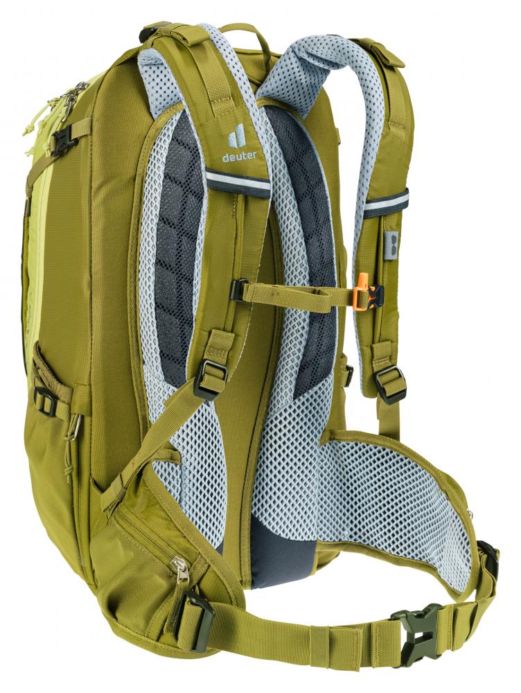 Deuter Trans Alpine 24 Fahrradrucksack 24L Grün - Kompakter Tourenrucksack für Mountainbike-Tagestouren