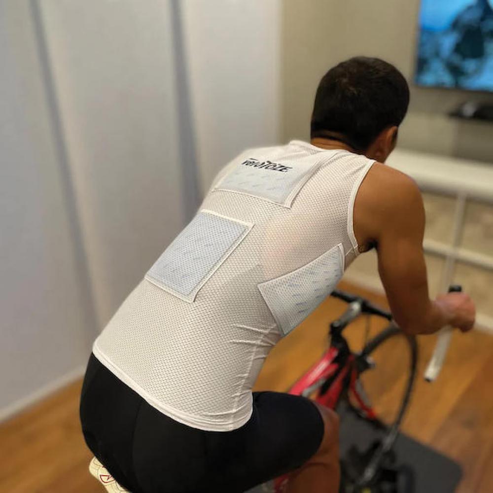 VeloToze Kühlweste XS Weiß - maximale Kühlung für intensives Radtraining