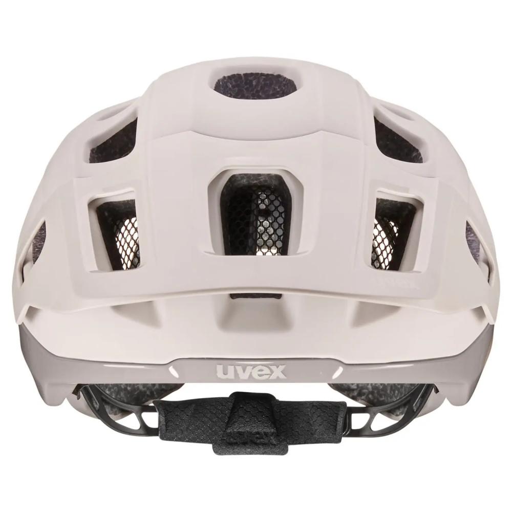 uvex react MTB-Fahrradhelm - Größe 52-56 cm, Warm Grey Matt, 2-step 3D IAS, mehrteilige Schale, sportliches Gelände