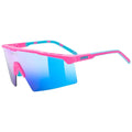 uvex Flowline Pink Matt - Mirror Blue Sonnenbrille, Einheitsgröße