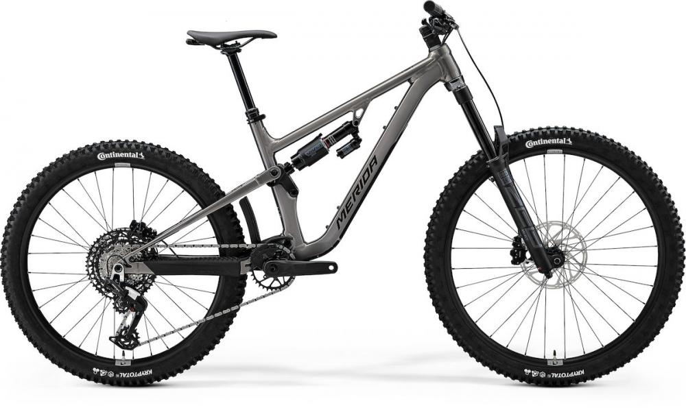 Merida ONE-SIXTY 700 S grau - leistungsstarkes Enduro-MTB für anspruchsvolle Trails
