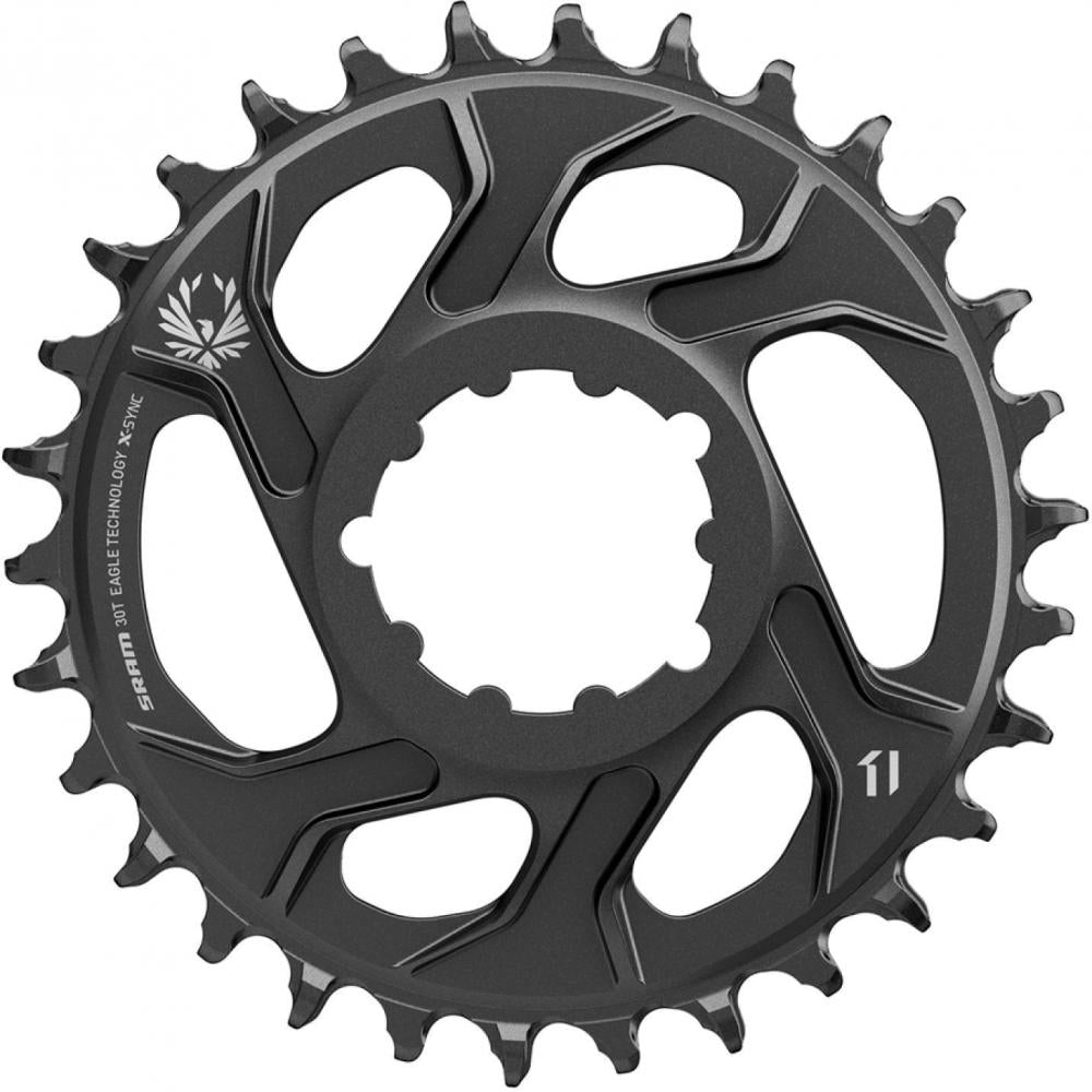 SRAM Kettenblatt X-Sync 2 Eagle 30T 6 mm lunargrau - präziser Antrieb für Eagle 12-fach