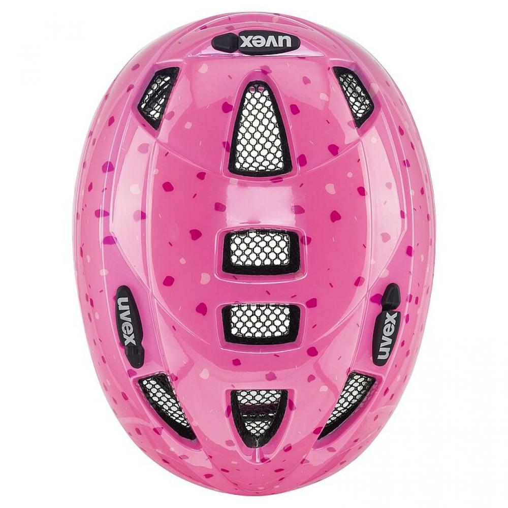 uvex kid 2 Kinderfahrradhelm Pink Confetti, leicht, optimale Passform, individuell einstellbar, 46-52 cm.