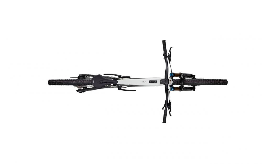 Focus SAM² 6.9 E-MTB Fully Mullet S 39 Zentimeter - Bosch Performance Line CX, 800 Wh, SRAM Eagle 90 Transmission 12-fach, weiß