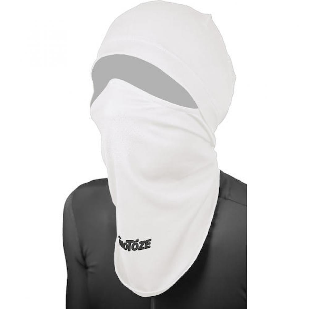 VeloToze Sturmhaube Balaclava weiß One Size Weiß - optimaler Kälteschutz für Raßahrer