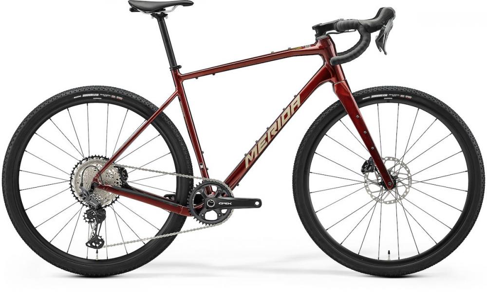 Merida SILEX 700 elegant wildberry(high cream) XS rot - vielseitiges Gravelbike für Abenteuer
