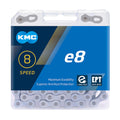 KMC Kette E8 EPT 6/7/8-fach 122 Glieder Silber - E-Bike Schaltungskette