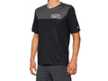 100% Airmatic Short Sleeve Jersey S Black/Charcoal - atmungsaktives Trail-Trikot