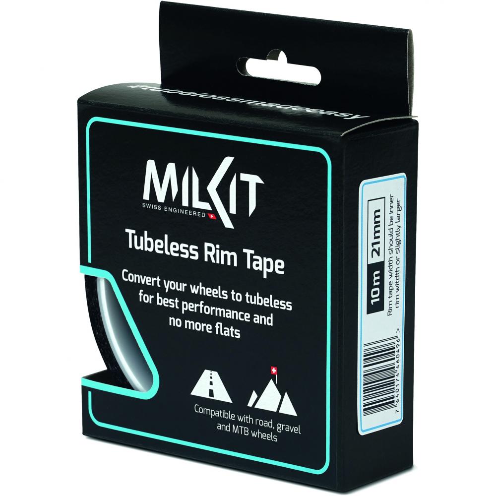milKit DT2 Tubeless Felgenband 10 m / 21 mm - Zuverlässige Abdichtung für Rennrad, MTB & Gravel