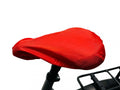 Diverse Sattel Regenschutz in Rot mit Gummizug mit BB Druck Sattelüberzug Regenschutzhaube