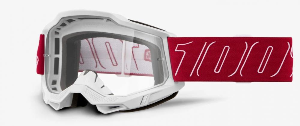 100% Accuri 2 Goggle - Clear unis red - maximale Sicht & Komfort im aktuellen Stand der Technik