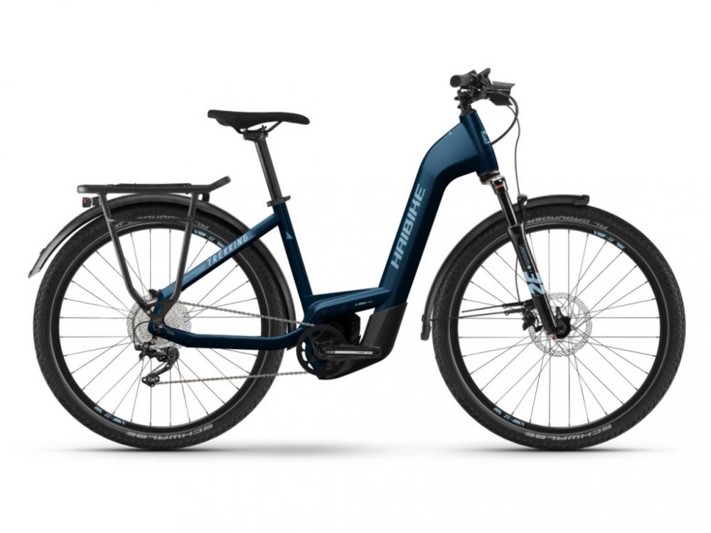HAIBIKE Trekking 8 Low i750Wh 11-G Deore 22 HB BCXK Gloss Roy Blue Met Silver L