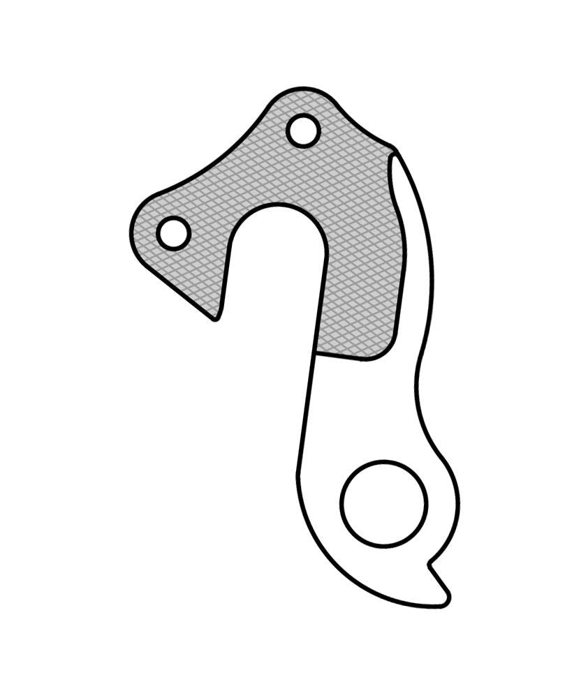 Marwi Schaltauge GH-254 mit Schrauben, passend für Bulls-Rahmen, robuste Aluminium-Konstruktion