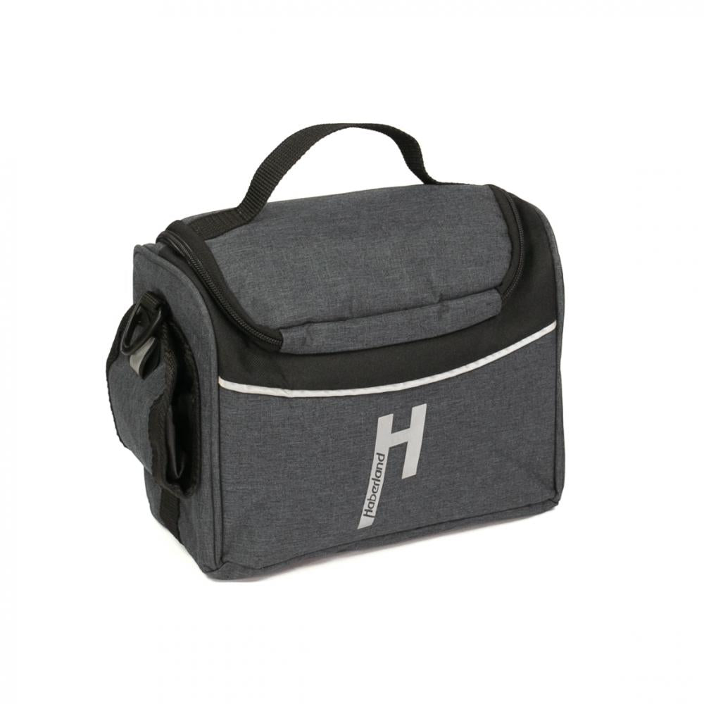 Haberland Lenkertasche 5l Siebensachen anthrazit - praktische Lenkertasche für Alltag und Tour