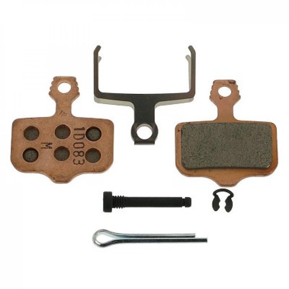 Avid Scheibenbremsbeläge Set für Rennrad/Elixir/DB/Level B1 (gesintert/Stahl) mit Feder, Schraube und Splint.
