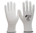 NITRAS 6200 PU-Feinstrickhandschuh Gr. 9 weiß - Nylon, PU-beschichtet, EN 388: 4131X, 13-Gauge, PSA Kat. II