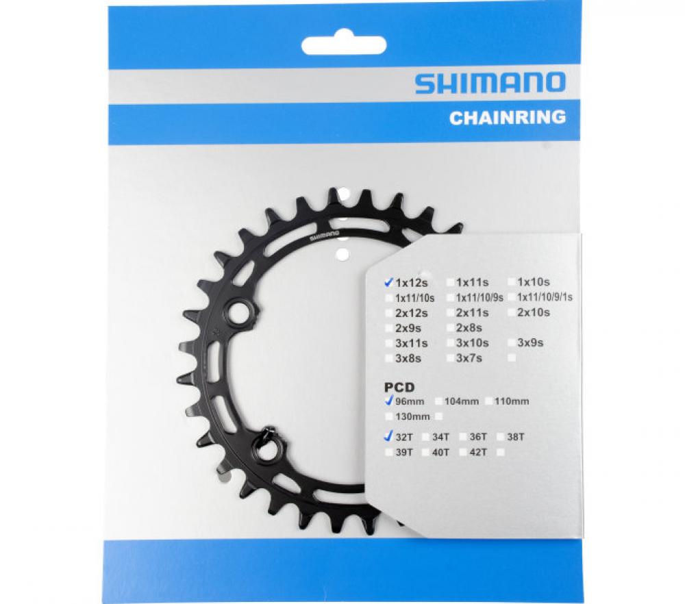 Shimano Kettenblatt für FC-MT511-1 mit 32 Zähnen in der Originalverpackung für 1x12-fach Schaltungen.