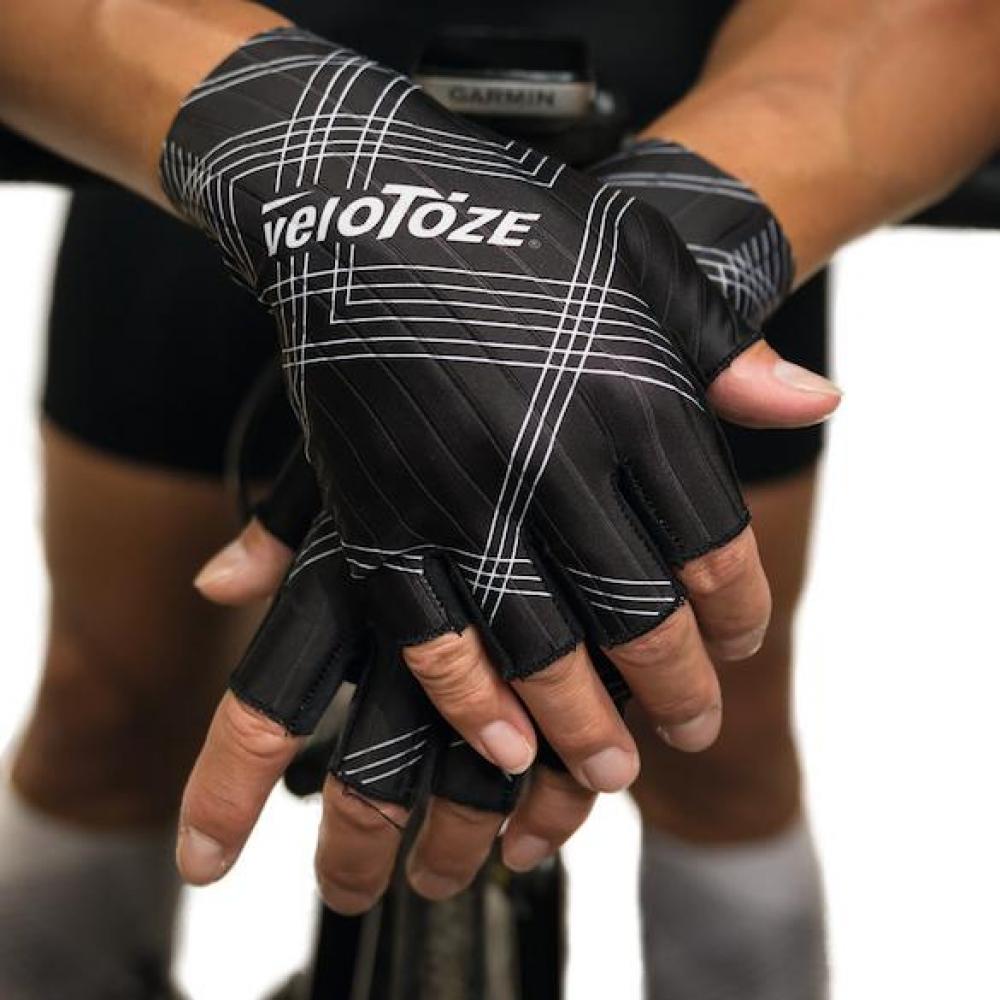 VeloToze Handschuhe Aero schwarz M Schwarz - aerodynamische Rennrad-Handschuhe