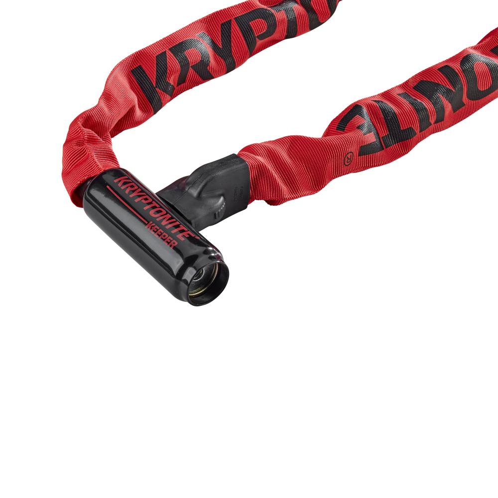 KRYPTONITE Keeper 785 rotes Fahrrad Kettenschloss für sicheren Alltagseinsatz.