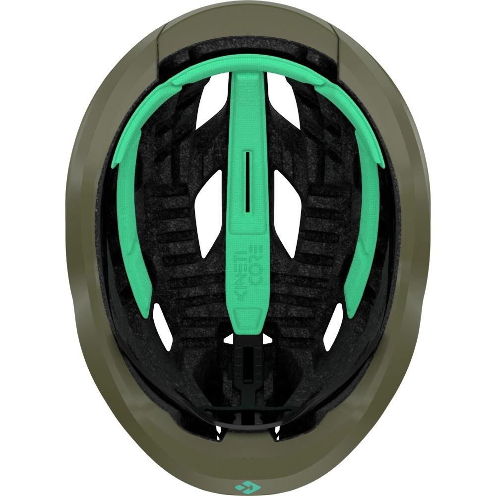 LAZER Helm Strada KinetiCore Road Matte Pine Green L (58-61 cm) - sicherer & komfortabler Rennradhelm