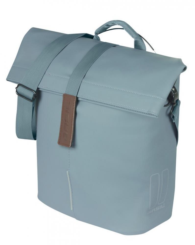 Basil City Shopper MIK Studs 14-16 Liter - wasserabweisende Fahrrad-Shopper mit MIK-Montagesystem & Reflektoren