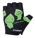 CHIBA Cool Kids - Kinder Radhandschuhe L schwarz, Griptec Innenhand, atmungsaktiv