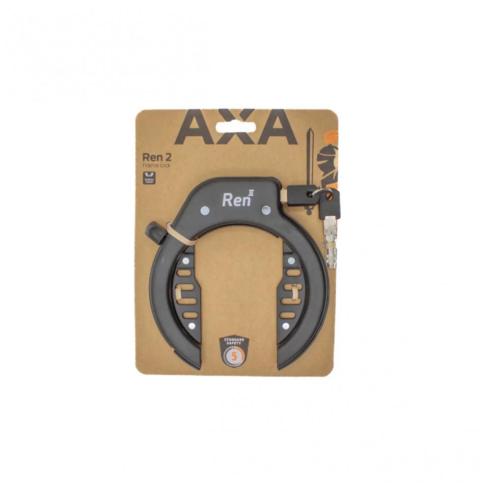 AXA Ren 2 Rahmenschloss 61 mm schwarz mit 2 Schlüsseln