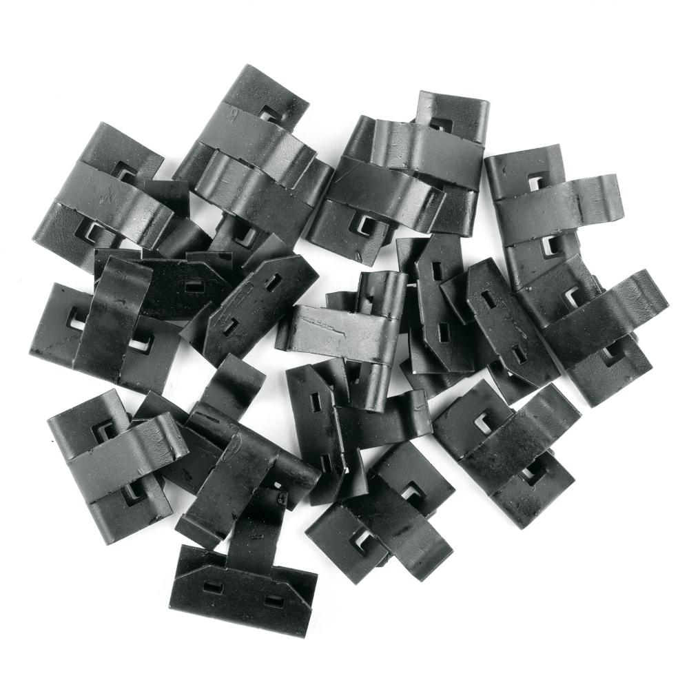 SKS Ersatz-Kabelkanal-Metallclips, 20er Set, für sichere Kabelbefestigung, kompatibel mit SKS-Kabelkanälen, einfache Installation, langlebiges Material
